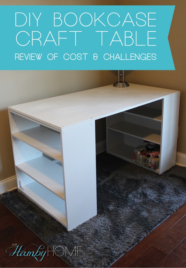 Diy Bookcase Craft Table Review Of Cost And Challenges The