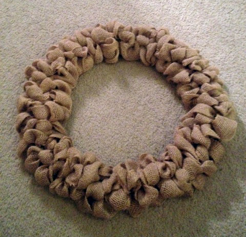 DIY Burlap Wreath - The Hamby Home