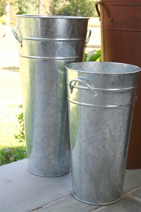 DIY Shipping Tube to Galvanized Vase - The Hamby Home